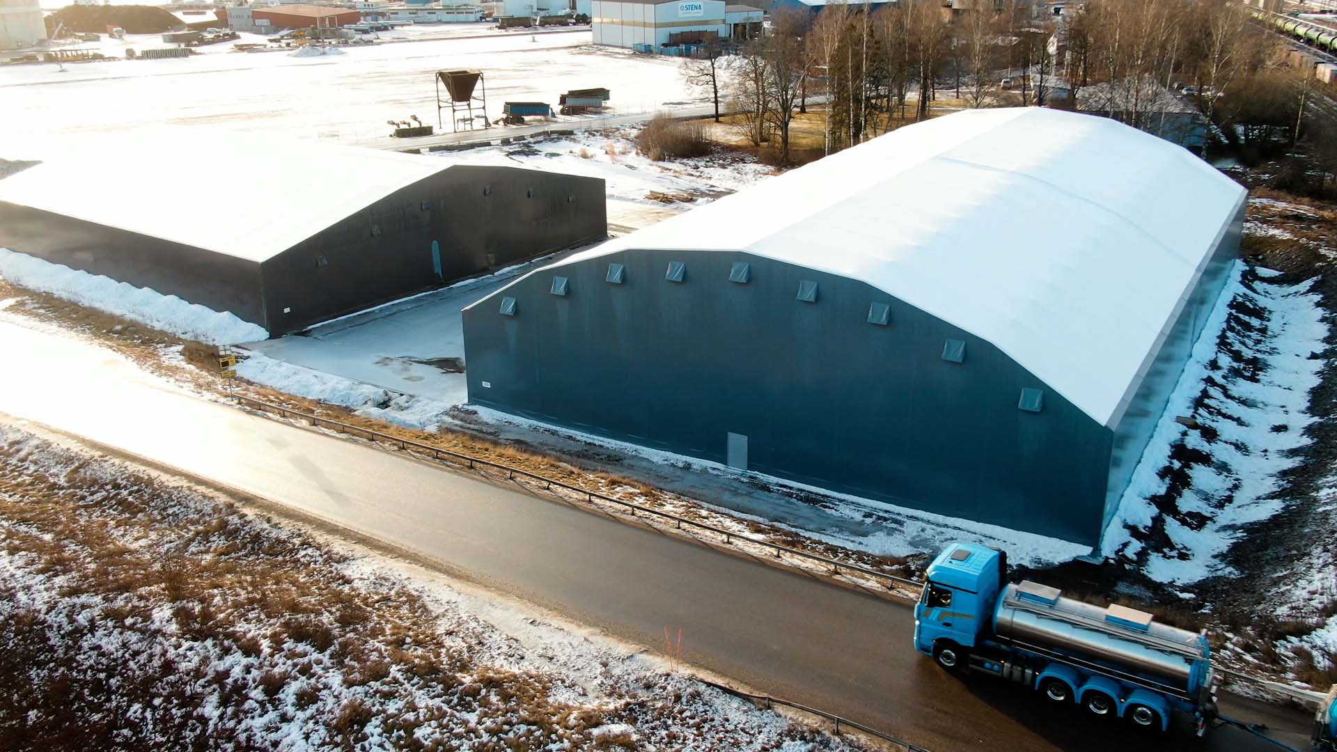 Hamnmagasinet i Gävle Hamns nya lagerlösning