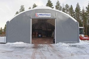 Kampanjhall hos Lambertssons i Sälen