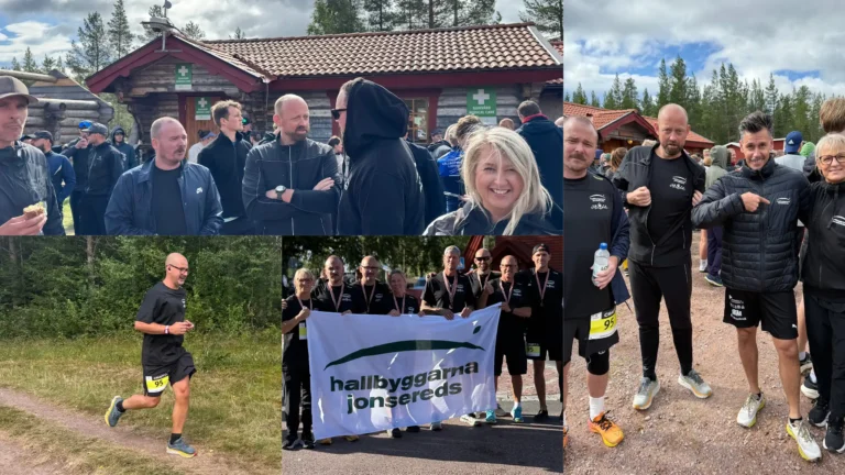 Hallbyggarna Jonsereds löpargäng under Vasastaffetten 2025